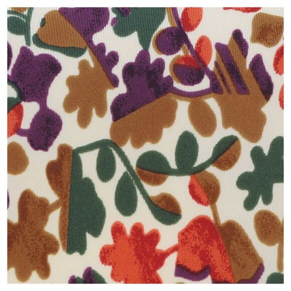 Missoni U1444 Cream/Green Floral 100% Silk Tie - Picture 2 of 4